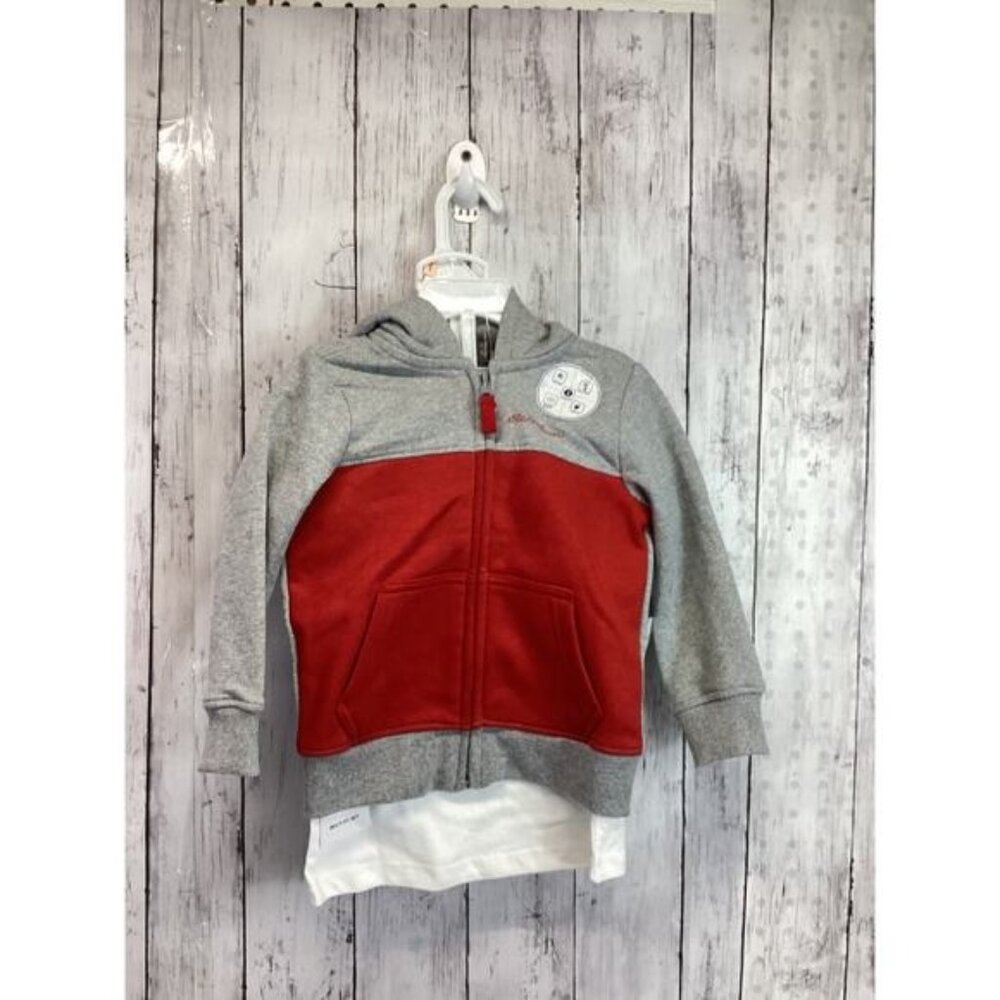 Kids Club Size 2T Boys Sweatshirt & Zip Hoodie Set Gray